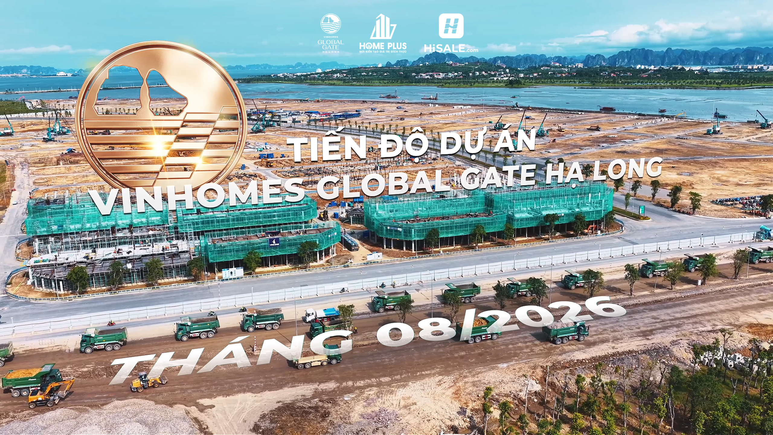 CẬP NHẬT TIẾN ĐỘ THÁNG 8 DỰ ÁN VINHOMES GLOBAL GATE HẠ LONG